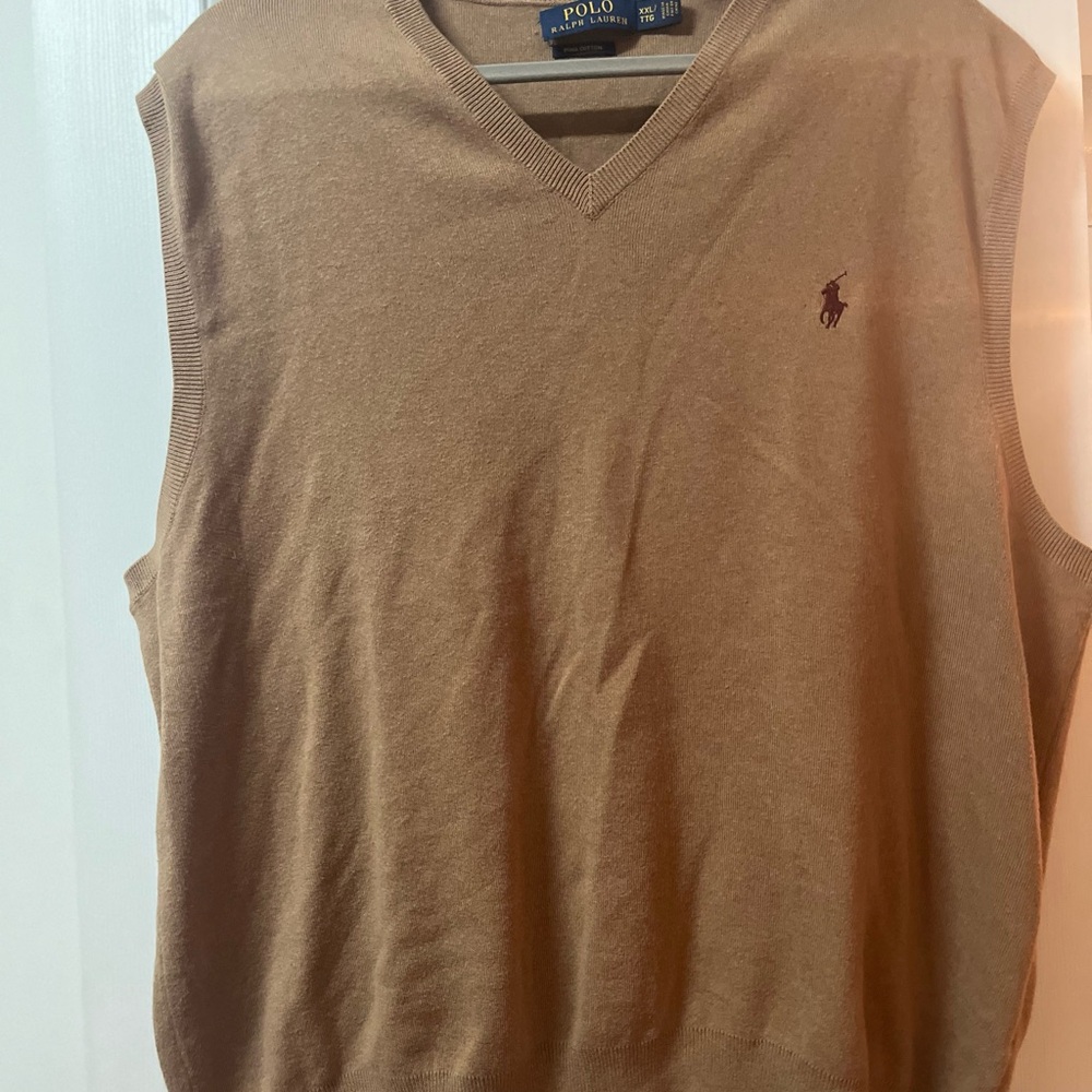Polo by Ralph Lauren Men's Tan Sweater Vest